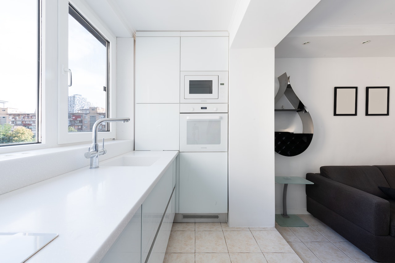 "Artistic Transformation: Marina Kitchen Painting Project"